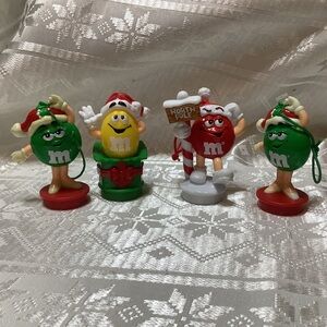 M&M’s Candy Tube Toppers Vintage Ornaments